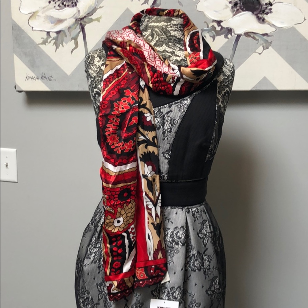 Anne Klein silk scarf